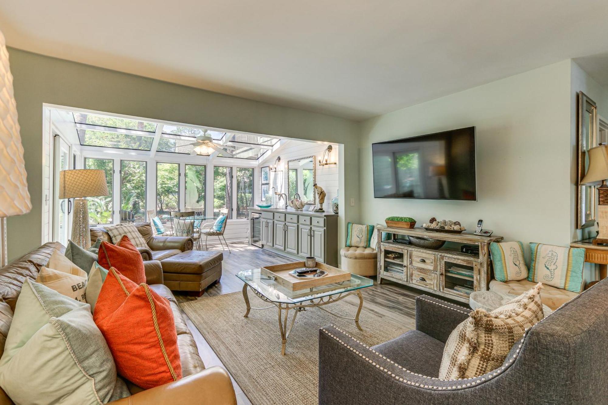 Modern Hilton Head Retreat Walk To Beach And Golf! Hilton Head Island Exteriör bild
